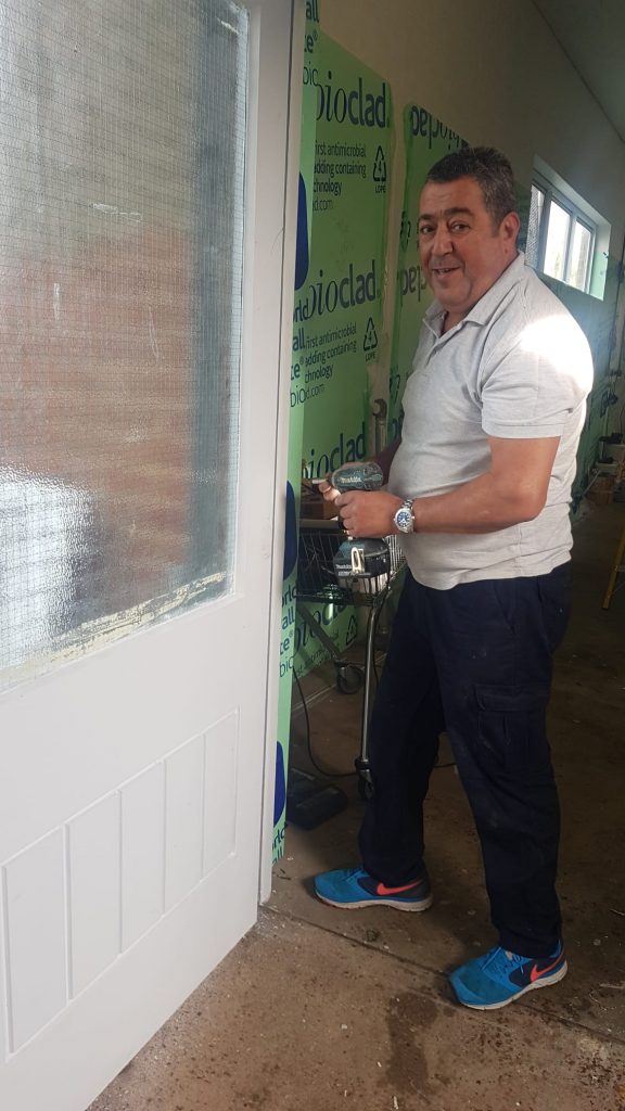 Danny relocated a leaking water pipe and fitted new handles